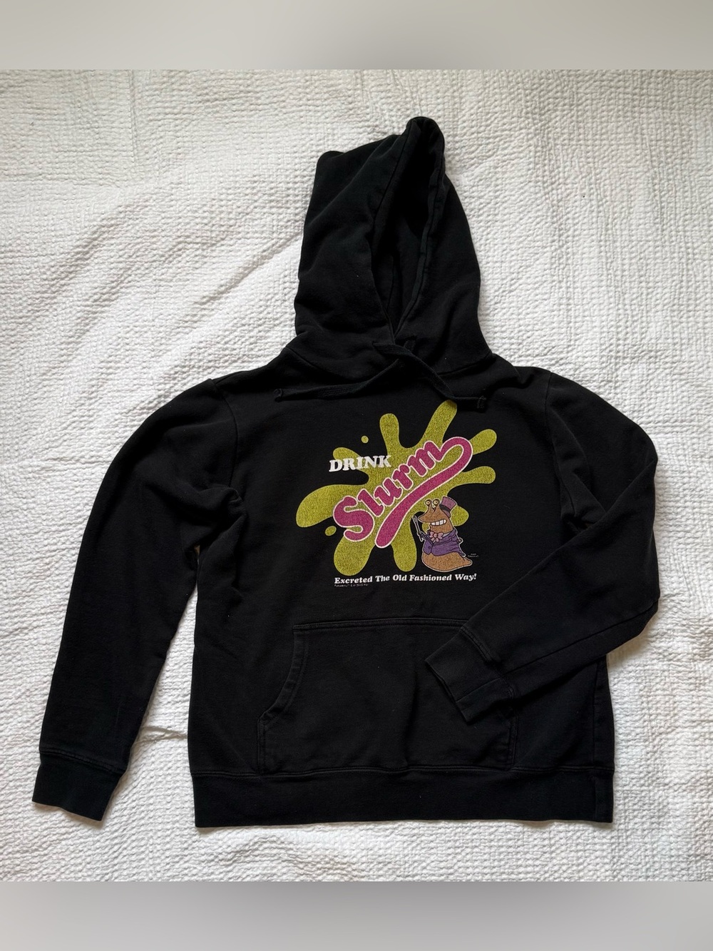 Drink Slurm Graphic Black Hoodie